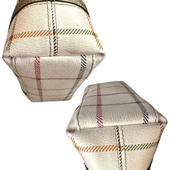 Coach Peyton Small Tattersall Plaid Tote F48586 Purse - Picture 3 of 8